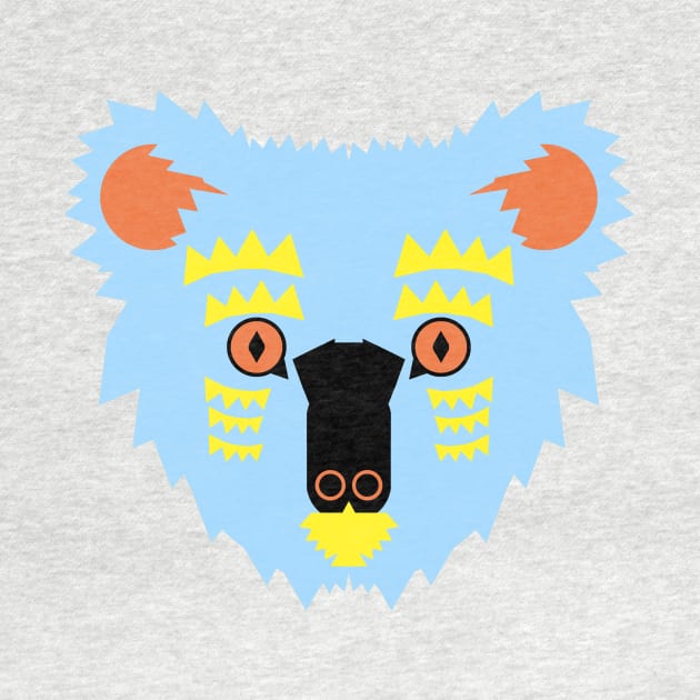 Koala Bear Face, blue by AnimalMagic